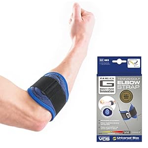 Neo G Tennis/Golf Elbow Strap – Support for Epicondylitis, Tennis/Golfers Elbow, Sprains & Repetitive Strain Injuries, Relieves Tendonitis & Forearm Pain – Class 1 Medical Device – 1 Size – Blue