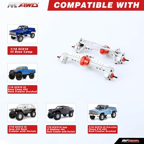 Engranajes de eje portal Axial 1/10 para mejorar el crawler 2
