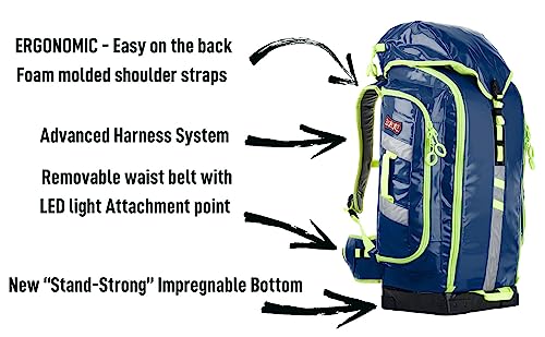 Image of Statpacks G3+ Backup EMT Medic Backpack BLS ALS Trauma Bag for EMS, Police, Firefighters (Blue)