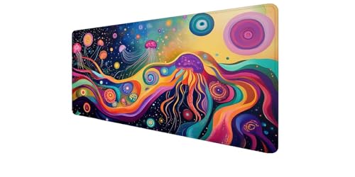 Tapis souris XXL gaming antidérapant et étanche 900x500mm pour PC de bureau