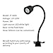 VHVWMBAV 1pcs LED Workshop Working Lamp 5W 110-220V 40CM Gooseneck LED Industrial Work Lamp for Workbench Lathe Drill Press Garage Lights(5W LED Fixed seat)