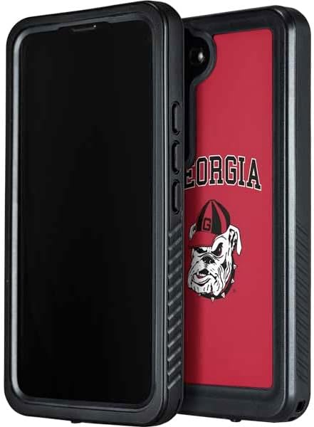 Skinit Waterproof Case Compatible with Samsung Galaxy S23 - Officially Licensed Georgia Bulldogs Design