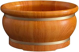 Banheira de pé de barril de madeira para spa dos pés, pedilúvio, barril de banho doméstico para pés, barril de lavagem de pés, balde de massagem nos pés, relaxamento dos pés, alívio da fadiga da dor