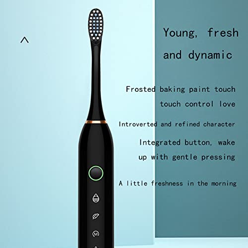 Valseel Sonic Electric Toothbrush For Adults, With 4 Brush Heads, 6 Cleaning Modes, Smart Timer, Ipx7 Waterproof Gentle And Effective Clean Teeth, Rechargeable Travel Toothbrushes #TOP5