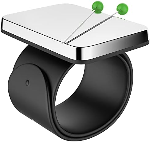 Sew Your Way Magnetic Pincushion for Sewing – Wrist Pin Holder for Sewing – Magnetic Wristband Quilting Supplies – Magnetic Pin Cushion Holder for Sewers & Hairstylist - Magnet Needle Holder Gift