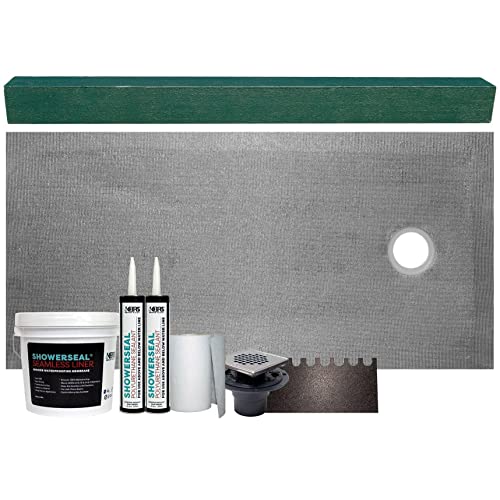 Cut-to-Fit 36" X 60" (Right Drain) Tile Shower Base Kit