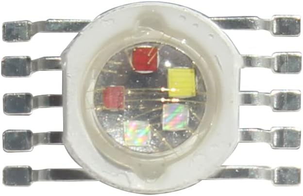3W 4W 5W 6W 15W 18W High Power LED RGB RGBW RGBWY RGBWYV 4pin 6pin 8pin 10pin 12pin Colorful LED Stage Lights Source (10pin 5X3W(45mil) 15W RGBWY 10pcs)