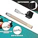 Quilax 2 in 1Pool Chalk Holder, Square Pool Cue Chalk Holder and Cue Tip Pricker, 2 in 1 Billiards Accessories, Portable, Lightweight, Made of Wood and ABS