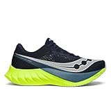 Saucony メンズ Endorphin Pro 4 スニーカー, ネイビー/シトロン, 12