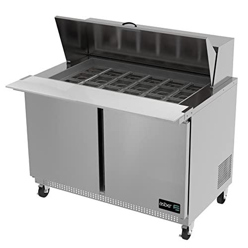 Two Door 18 Pan Mega Top Sandwich Prep Table