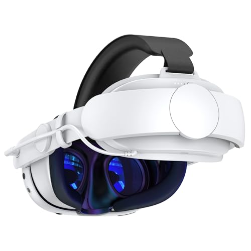 Meta Quest 3 Head Strap with 6000mAh Battery, Ergonomic