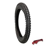 Kenda Small Block K262 3.00-17 Tube-Type (TT) Tire for Small Street and Trail Bikes, Dirt Bikes, and Scooters - Durable Off-Road and On-Road Performance with Keychain 3.00x17