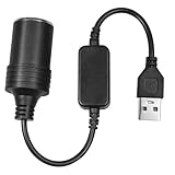 Mandark USB A Male to 12V Car Cigarette Lighter Socket Female Converter Cable, 10W Max Vehicle Cigarette Lighter Adapter for Dash Cam GPS Recorder Charger, Auto Electronic Accessories