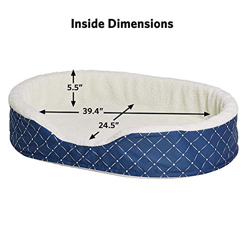 Image of MidWest Homes for Pets CU43BLD Orthopedic Cradle Pet Bed for Dogs & Cats, Large