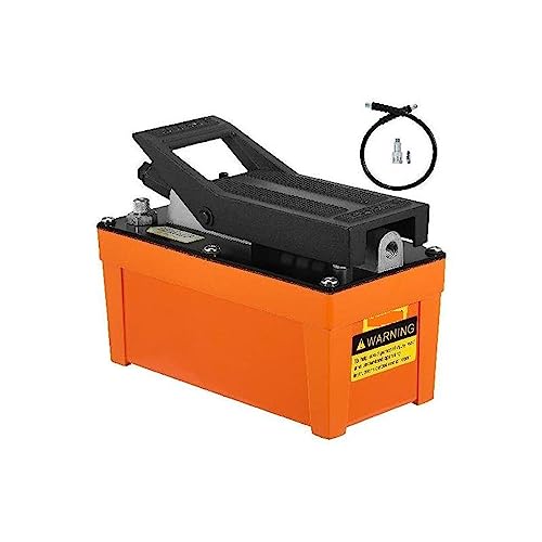 Air Hydraulic Pump 10000Psi Pneumatic Foot Pump Orange Color For Heavy Machinery Rigging&Moving, Auto Repair, Oil Rigging