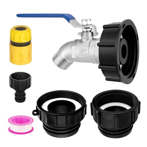 IBC Tote Hose Adapter Kit with Stainless Steel Fittings