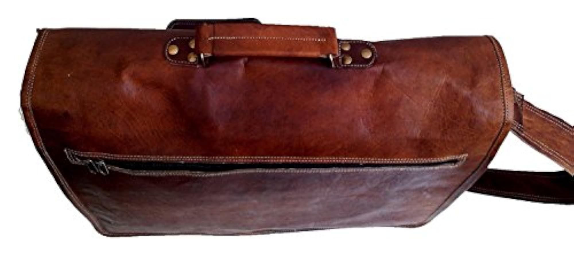 13 Inch Leather Handmade Vintage Messenger Satchel Bag