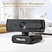 Webcam 1080P Full HD Webcam with Microphone and Privacy Cover Living Streaming Web Camera for Laptop Desktop AutoFocus USB Plug and Play Video Calls Conference Online Class Zoom Meeting