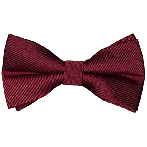 Image of Pre-Tied Adjustable Solid Tuxedo Bow Tie for Boys and Men