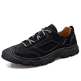 ETZRYSYB Scarpe Oxford da uomo scarpe casual da uomo all'aperto cuciture fatte a mano moda casual outdoor alpinismo famiglie, nero, 7.5-US