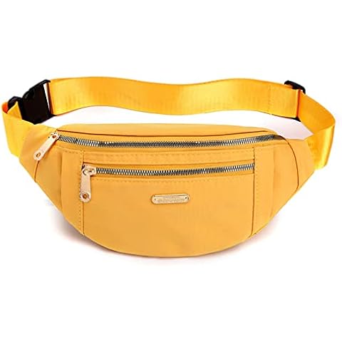 Windplusya Fanny Pack Waist Pack for Women, Waterproof Waist Bag with Adjustable Strap for Travel Sports Running-yellow Cover