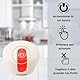 BEHOME Zerkleinerer Elektrisch Mini mit Wiederaufladbar USB-Anschluss, Mini Zerklein Edelstahl 250 ml - Zerkleinern, Schneiden und Hacken, Rot und Weiß