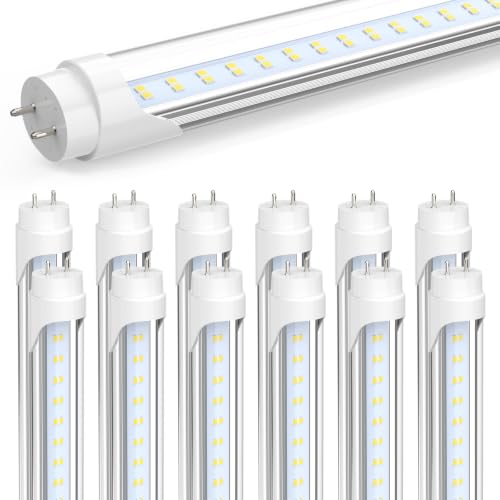 JESLED 4FT LED T8 Type A+B Tube Lights, 24W...