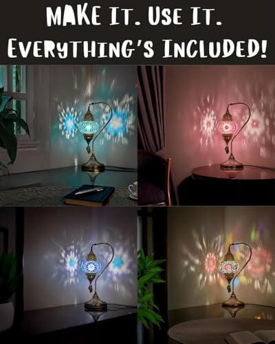 Kit lampe mosaïque turque DIY décoration intérieure salon