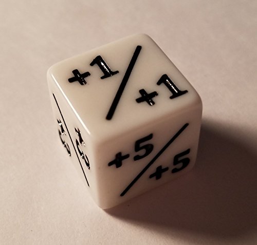 6X Dice Counters White +1/+1 For Magic: The Gathering And Other Games / Ccg Mtg By Quempire #TOP1