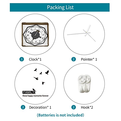 Yijidecor Modern Wall Clocks For Living Room Decor Small Silent Wall Clock Wall Clocks Battery Operated Non Ticking For Kitchen Bedroom Home Decorative 14 Inch Black Large Wall Clocks For Indoor House #TOP6