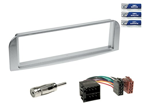 NIQ Radio Juego Completo de instalación Alfa Romeo 147/alfa GT (Tipo 937) * Plata *