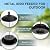 Gbekery Metal Bird Feeders for Outdoors Hanging, Weather Resistant Wild Bird Feeder with 360 Degree Feeding Tray, Black