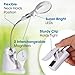 OttLite LED Clip & Freestanding Dual Magnifier Lamp - Adjustable Neck, Light for Crafting & Reading