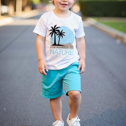 Summer Hawaiian Shirts for Boys, Print Tank Tops and Orange Shorts Beach Vacation Clothes for kids2