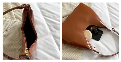 Bolso Hobo de Charol Pequeño para Mujer miniatura 2