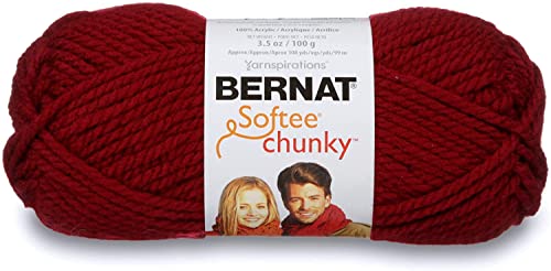 Image of Bernat Softee Chunky Wine Yarn - 3 Pack of 100g /3.5oz - Acrylic - 6 Super Bulky - 108 Yards - Knitting /Crochet