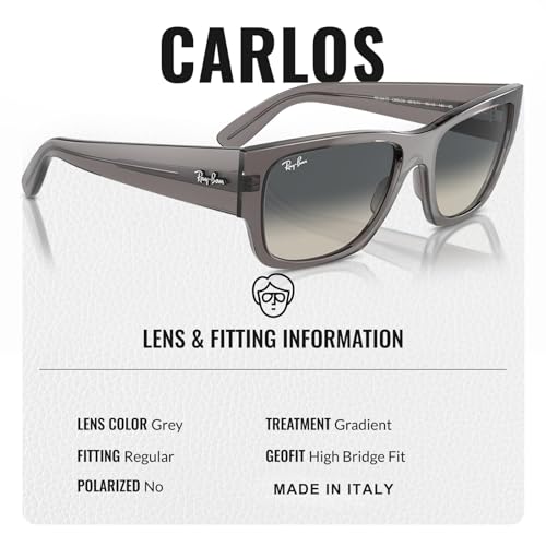 Ray-Ban RB0947S CARLOS Rectangle Shaped Sunglasses for Men & Women with Official RAYBAN Eyewear Kit4