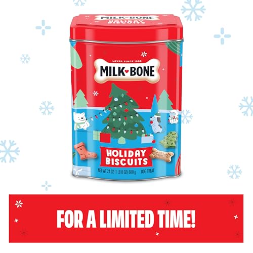 Milk-Bone Limited Edition Holiday Dog Treats, Small Biscuits, 24 Ounce Reusable Tin - Thumbnail 3