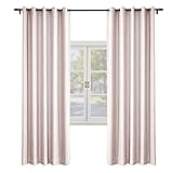 o Lemonade Verdunkelungsvorhänge aus Leinen, strukturiert, für Wohnzimmer, Ösen, Raumverdunkelung, Fensterbehandlung, 72 x 102 cm (B x L), 1 Paneel