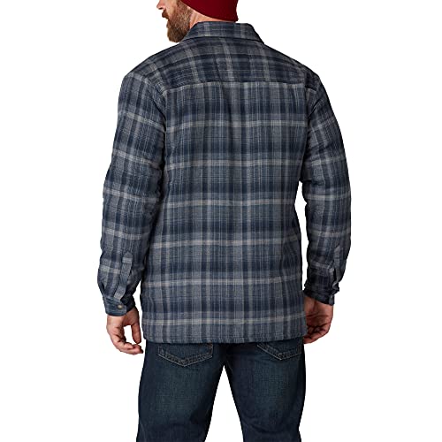 Dickies Men's Big & Tall Water Repellent Fleece-Lined Flannel Shirt Jacket3