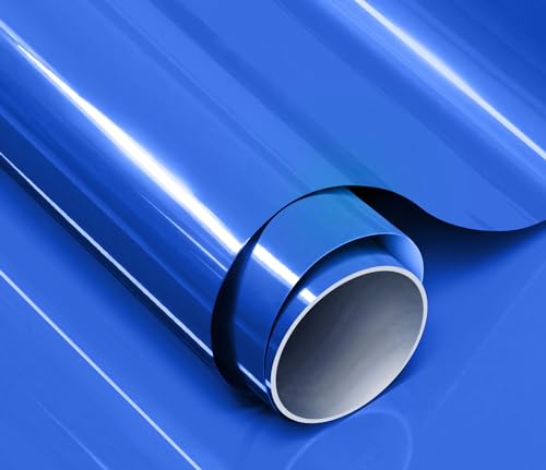 Image of ColorFusion PPF by VViViD, Gloss Shark Blue Dry Apply PPF Vinyl Car Wrap Roll 1.3ft x 5ft