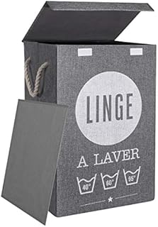 HeyNew Laundry Baskets with Lids 85L Large Linen Hampers for Bedroom Bathroom Storage Built-in PE Board Well-Holding Foldable & Portable Laundry Hampers Bin for Toys Clothing Organization