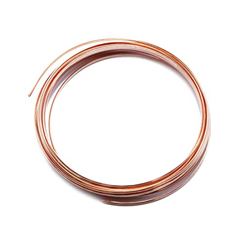 99.5% Pure Copper Wire Round Bare Copper Wire,9 Gauge Jewelry Making Beading Floral Craft Wire (Length 3.28Ft)