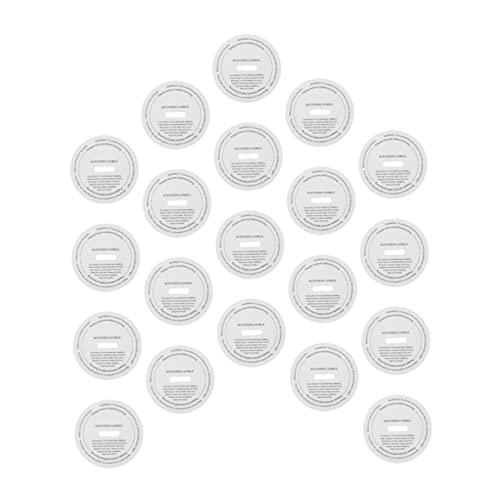 Gadpiparty 20piezas Etiquetas Para Velas Aromáticas Diy Protectores De Polvo Para Vasos De Velas Pegatinas Hechas Mano Para Hacer Caseras Suministros Para Aromaterapia Papel Protector