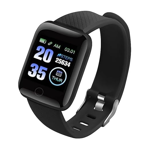 Moukkey Orologio per monitoraggio della Pressione arteriosa - di attività Impermeabili IP67 Smartwatch USB con Schermo HD da 1,3 Pollici | Bracciale Fitness Antipolvere con cardiofrequenzimetro