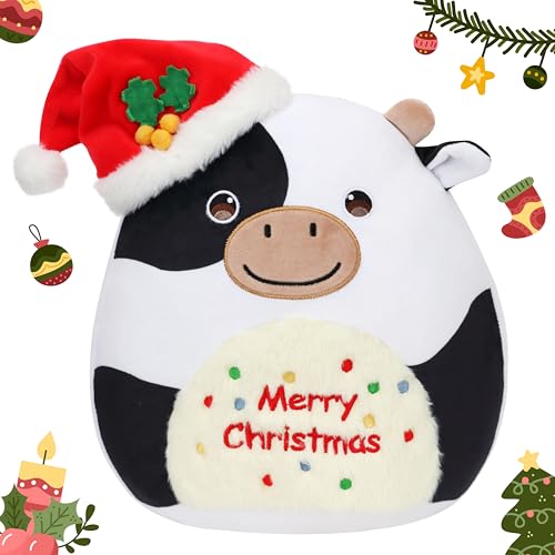 Hopearl-Christmas-Cow-Plush-Toy-Xmas-Pillow-Huggable-Stuffed-Animal-Smooth-Plushies-Pillow-Cute-Festival-Gifts-for-Kids-Boys-Girls-Soft-Cute-Comforting-Companion-15 Hopearl Christmas Cow Plush Toy Xmas Pillow Huggable Stuffed Animal Smooth Plushies Pillow Cute Festival Gifts for Kids Boys Girls Soft Cute Comforting Companion 15