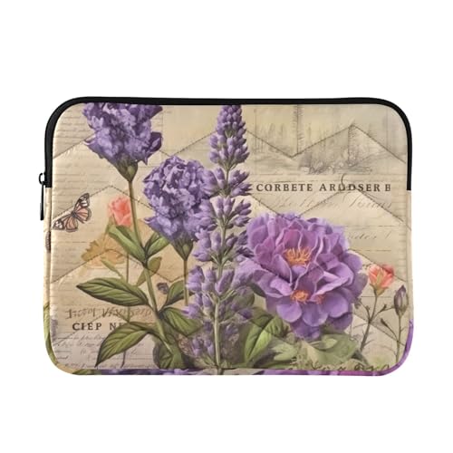 Funda lavanda retro para portátil de 13-14 pulgadas miniatura 1