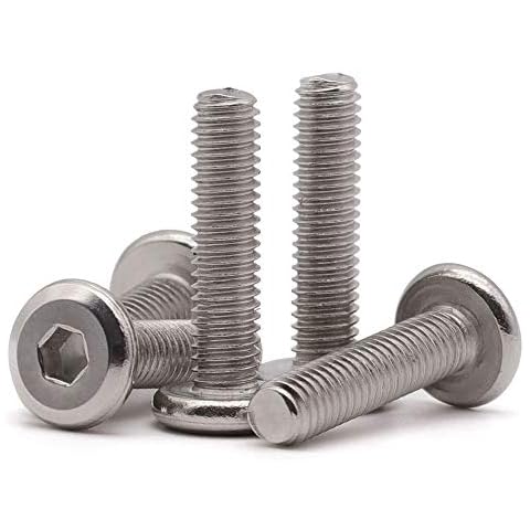 RoyceMart 1/4-20 x 1 (30 PCS) Flat Head Socket Cap Screw, 304 Stainless Steel 18-8 Binding Screws, Full Thread, Connection Bolts, Furniture Bolts Cover