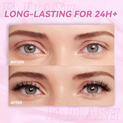 FADLASH Magnetic Eyelashes Natural Look 2 Pairs Fluffy False Eyelashes Reusable Magnetic Lashes Kit with Applicator No Glue Needed Magnetic Lashes Easy to Wear and Remove(Magnetic Eyelashes 806+B7) - Thumbnail 5