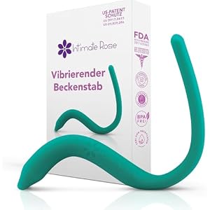 Intimate Rose Beckenstab mit Vibration, Beckenboden Massagestab